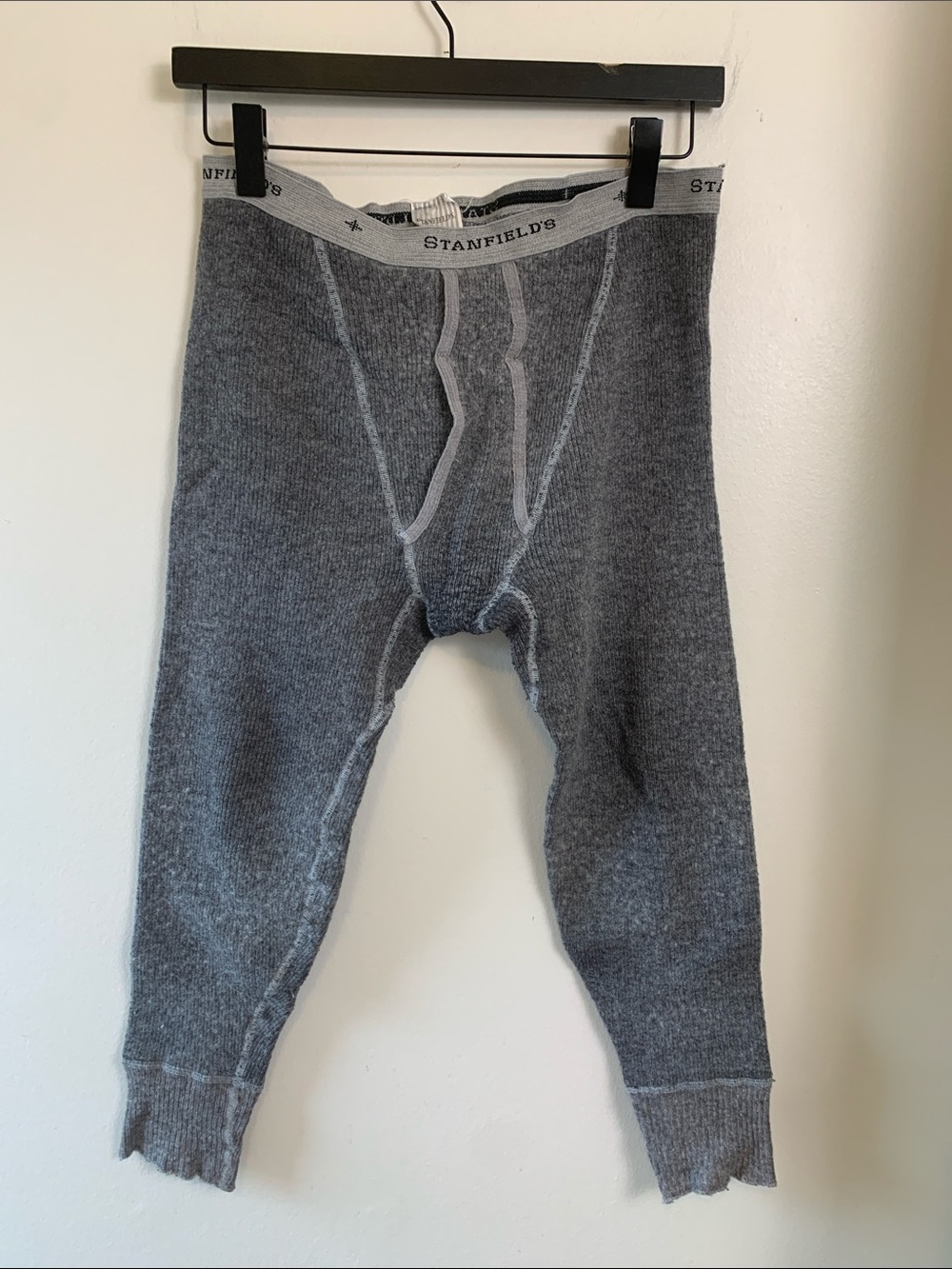 Stanfields Vintage Men’s Gray Wool Blend Longjohns